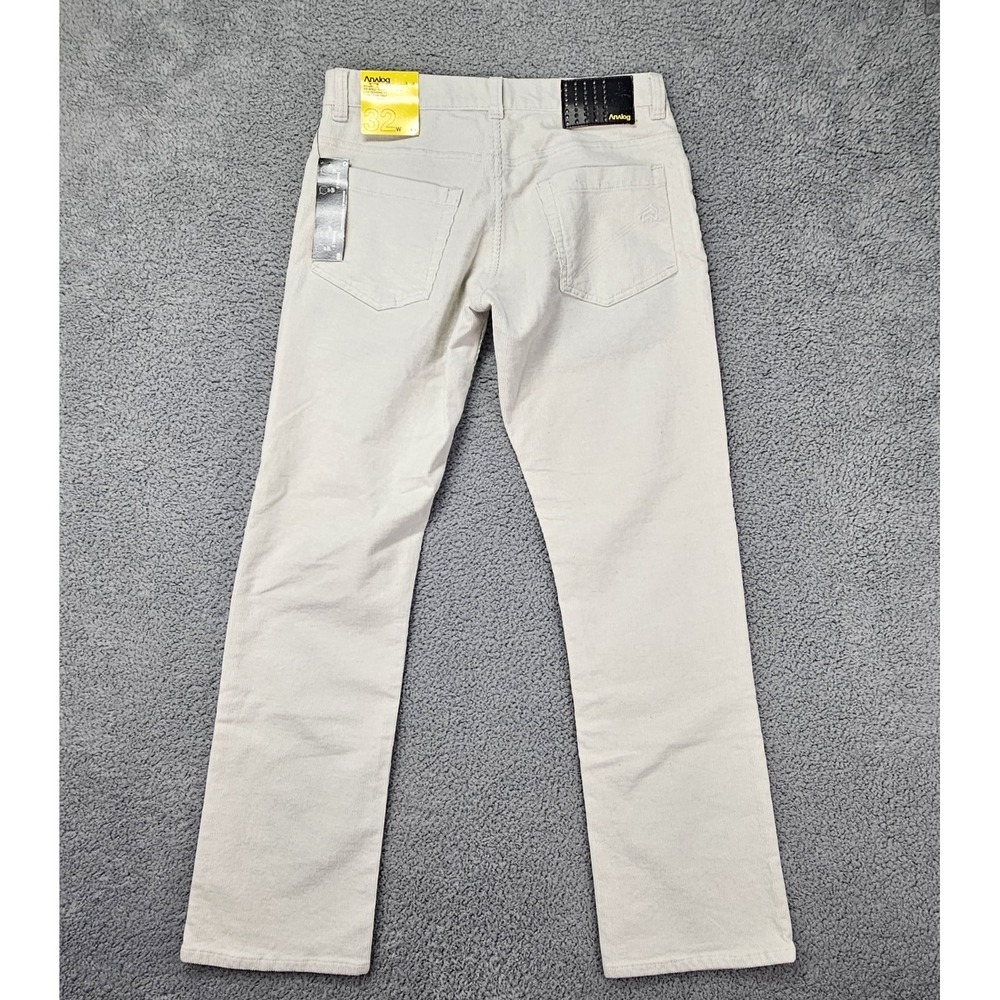 Analog by Burton Eyhart Cord Pants 32W Slim Cleric Fit Ivory Corduroy NWT Rare!